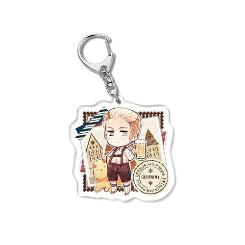 GO2COSY Set of 10 Anime Axis Powers Hetalia Acrylic Keychain Pendant Key Chain Style A thumbnail 2