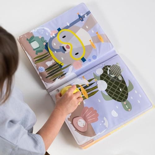 Taf Toys water reveal pad with Magic Stamp Interactive Reusable Water-Reveal Activity book for Toddlers 18 month, Non-Toxic & Quick-Drying Baby water magic for Toddler and Infants, Perfect Shower Gift thumbnail 8
