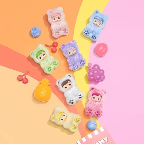 POP MART HACIPUPU Gummy Bear Series-Vinyl Plush Pendant Whole Set, Articulated Character Premium Design Gifts for Women Fan-Favorite Collectible Toy Art Toy Action Figure thumbnail 5