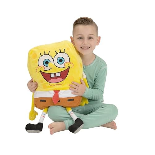 Spongebob Kids Bedding Super Soft Plush Cuddle Pillow Buddy, One Size, By Franco - Image 1