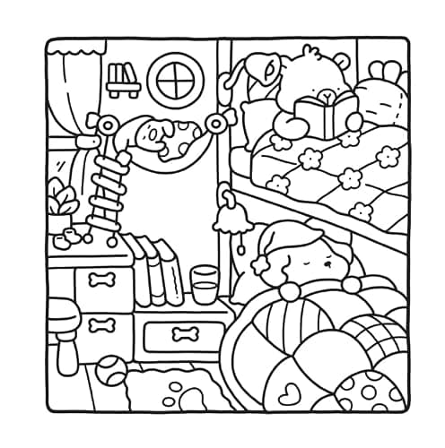 Soffici cuccioli. Libro da colorare per tutte le età (Gli originali Coco Wyo) thumbnail 4
