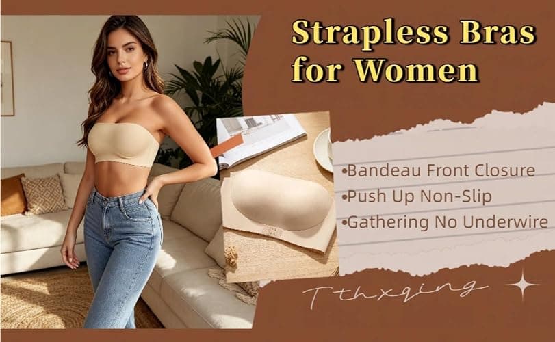 Posture Bras for Women,Front Closure Seamless Wireless Back Posture Support Push up No Underwire Bralettes thumbnail 5