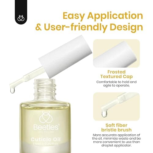 Beetles 7.5ml Cuticle Oil Nail Oil Cuticle Care for Nail, Damaged Cuticles, Stronger Nails Spa and Hand Manicure Essentials for Repaired Thin Nails DIY Home for Women thumbnail 5
