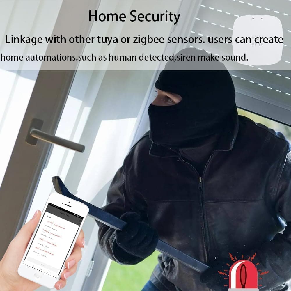 MmWave Human Presence Sensor, Zigbee millimeter wave radar detector, requires TUYA HUB, supports Home Assistant Zigbee2mqtt thumbnail 4