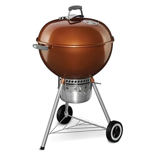 Weber Original Kettle Premium Charcoal Grill for Outdoor Cooking and Barbecue, 22-Inch, Copper - Image 1