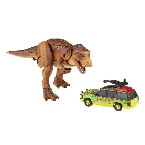 Transformers Generations Collaborative: Jurassic Park Mash-Up Tyrannocon Rex & Autobot JP93 Ages 8 and Up (Amazon Exclusive) - Image 1
