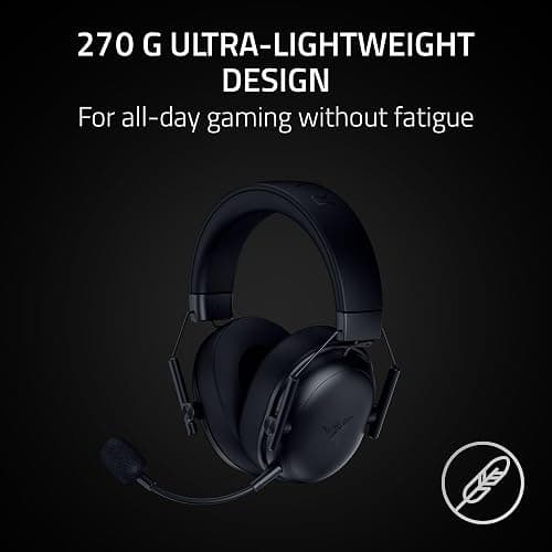 Razer BlackShark V3 X HyperSpeed Wireless PC Gaming Headset, Black | 50mm Drivers, Cardioid Mic, 2.4 GHz, Bluetooth, USB, Works with Mac, PS5, Nintendo Switch, Smartphone, 70 Hr Battery thumbnail 8