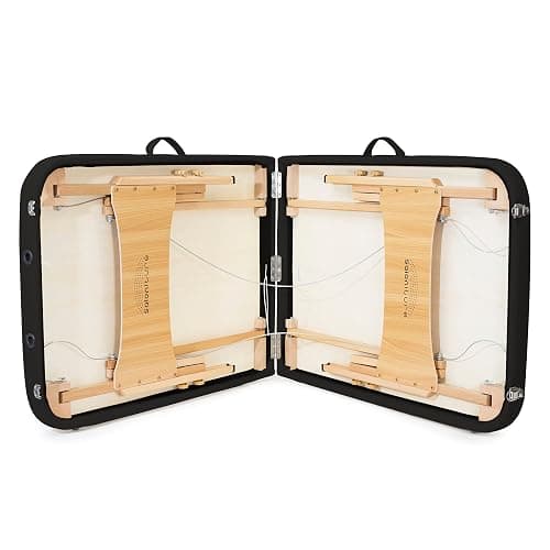 Saloniture Basic Portable Folding Massage Table - Black thumbnail 5
