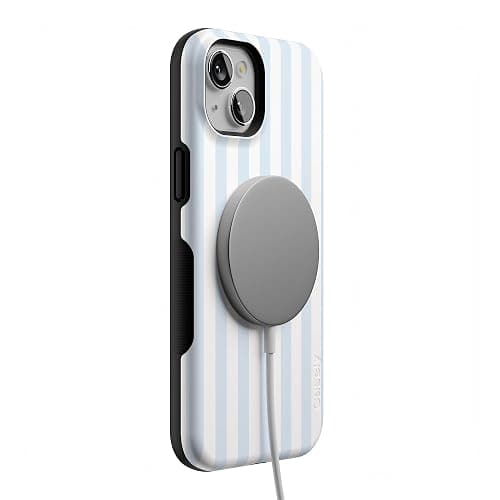 Casely iPhone 15 Case | Blue Stripes | Sunday Best | Compatible with MagSafe | Bold Protective Design thumbnail 5