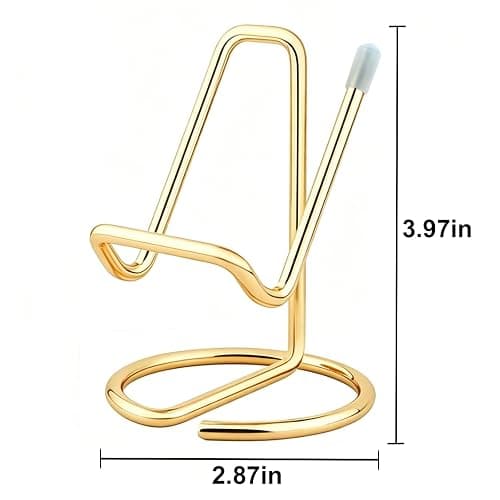 gianotter Phone Stand, Gold Desk Organizer and Accessories, Phone Holder for Desk, Compatible with All Mobile Phones, iPhones and iPads thumbnail 5