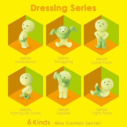 Smiski Dreams Glow in The Dark Figure, Dressing Series, Random Style, 1 Pack thumbnail 3