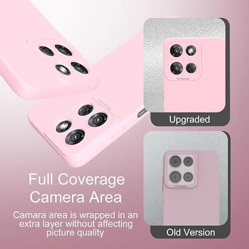 Compatible with Moto G Power 2025 Case: Liquid Silicon Protective Military,Grade Armor G Power 2025 Case,Heavy Duty Protection Phone Cases for G Power Pink thumbnail 4