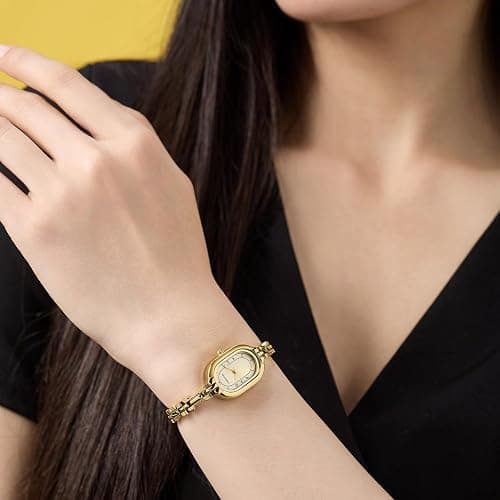 CHEETAH Women's Gold Bangle Watch Small Vintage Bracelet, Easy Read Numeral Dial Waterproof thumbnail 6