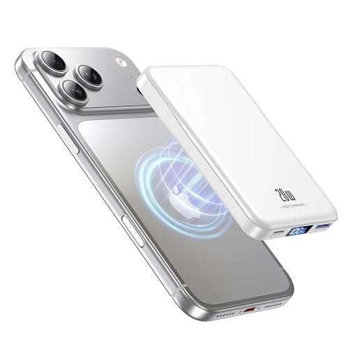 Magnetic Portable Charger, 10000mAh Power Bank, 20W Fast Charging for Magsafe Battery Pack, Travel Essential Wireless Charger Compatible with iPhone 17/16/15/14/13/12 Pro/Max/Air/Plus Series, Samsung - Image 1