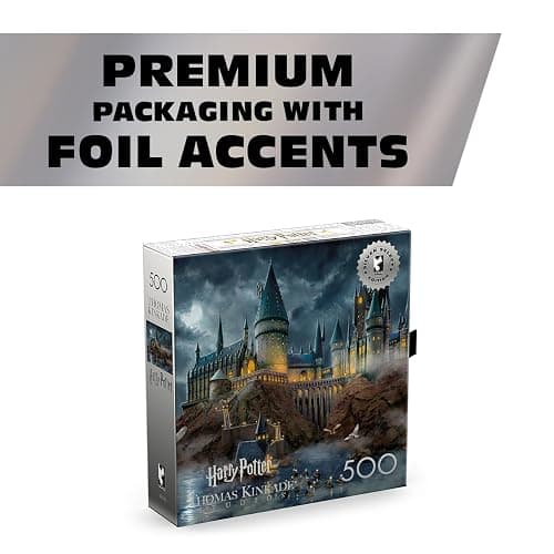 Buffalo Games - Harry Potter Thomas Kinkade - 500 Piece Puzzle for Adults | Silver Select, Officially Licensed, Recycled Board, Finished Size 21.25 x 15 in, Includes Poster, Giftable Drawer Box thumbnail 4