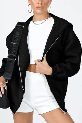 PRETTYGARDEN Women's 2026 Zip Up Y2K Hoodies Casual Long Sleeve Sweatshirts Fall Spring Track Jackets with Pockets thumbnail 2