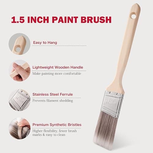 Mister Rui Mini Paint Roller Kit-13 Piece, 4-Inch Microfiber Paint Rollers with Ergonomic Handle, Small Roller Paint Brush, Paint Tray with 3 Liners, Perfect for House Painting, Trim, and Touch-Ups thumbnail 7