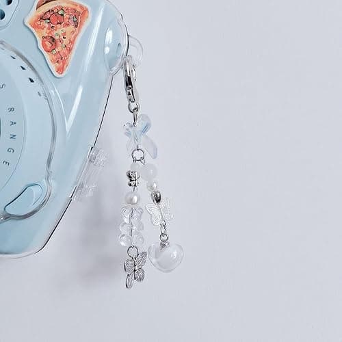 AGEN KGEN Aesthetic Y2K keychains Cute Butterfly Star Strawberry Bear Guitar Keychains Charms for Women Bag Purse Gifts thumbnail 6
