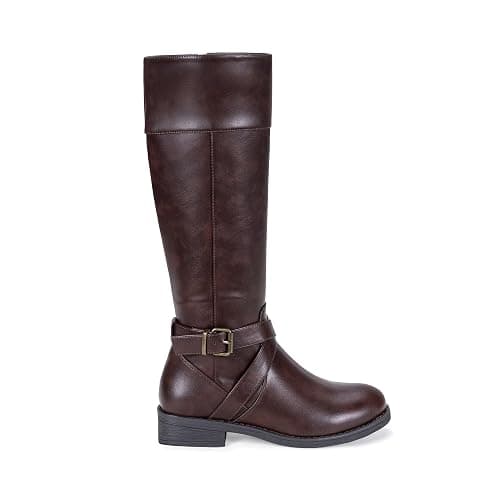 Vepose Women's 949 Knee High Boots,Tall Riding Boots Low Heel with Wide Calf and Wide Widths thumbnail 2