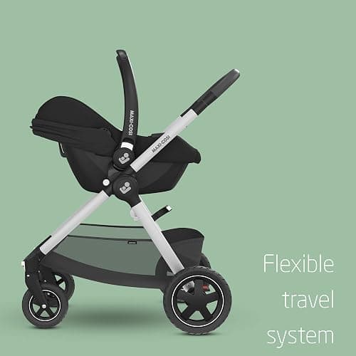 Maxi-Cosi CabrioFix i-Size, Baby Car Seat, 0–12 Months, Max. 12kg, Lightweight Car Seat Newborn (3.2kg), Large Sun Canopy, Extra Padded Seat, Fits most Maxi-Cosi Pushchairs, Essential Black thumbnail 5