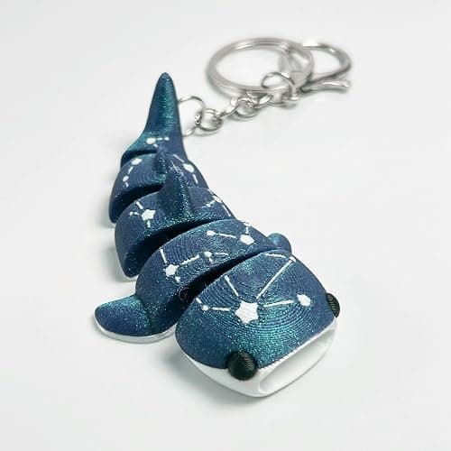 Cute Whale Shark Keychain Purse Bag Charms for Hangbags Backpacks Car Keys Accessories Ocean Fish Gift for Women Men thumbnail 7