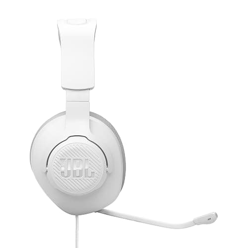 JBL Quantum 100M2 - Wired Over-Ear Gaming Headset with omnidirectional, Detachable mic with Mute Option and Fabric-Covered Memory Foam Ear Cushions, Compatible with All Platforms (White) thumbnail 10