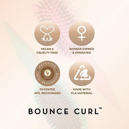 Bounce Curl Define EdgeLift Brush - Curly Hair Brush for Defining Detangling and Sectioning Wavy Curly Coily Hair - Orchid thumbnail 7