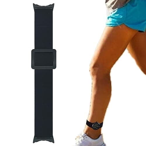 Grestun Adjustable Elastic Armband or Ankle Band for Compatible with Google Pixel Watch 3 (41mm/45mm)/ Pixel Watch 2 1, Stretchy Band for Men and Women (Black) - Black - Fits Pixel Watch 3 (41mm)/Pixel Watch 2