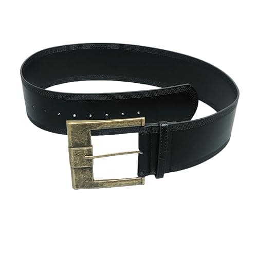 JUMISEE Women Chunky Wide Waist Belt with Big Square Buckle Vintage Waist Cinch Belt PU Leather Waistband for Dress thumbnail 7