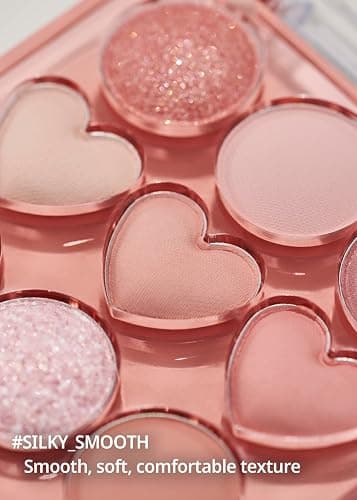 COLORGRAM Pin Point Eyeshadow Palette 01 Peach+Coral= | Ultra-Blendable Matte, Glitter, Shimmer Shades for Daily Makeup | K-Beauty Eye Palette with Easy-to-Use Calculator Design thumbnail 6