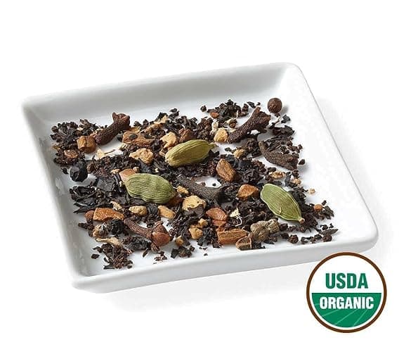 Golden Moon Tea, MASALA CHAI TEA, 181 Servings, Authentic Original Organic Recipe | Organic spiced chai – whole cardamom, cinnamon & ginger. No artificial flavors. 181 servings, 1lb bulk. thumbnail 3