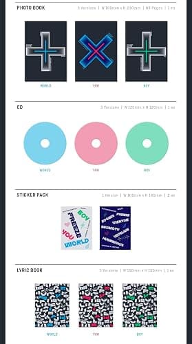 BIGHIT Ent. TXT - Chaos Chapter : Freeze Album+Extra Photocards Set (World ver.) thumbnail 3