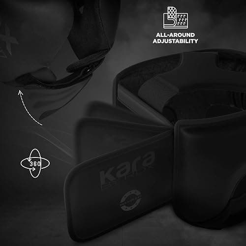 RDX Boxing Headgear, MMA Training, Adjustable Padded Kara,Muay Thai Headgear, Kickboxing, Sparring, Martial Arts, Karate, Taekwondo Helmet thumbnail 8