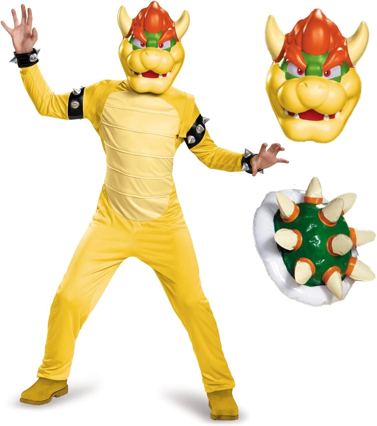 Disguise Bowser Costume for Kids, Official Nintendo Super Mario Bros Bowser Outfit - Image 1