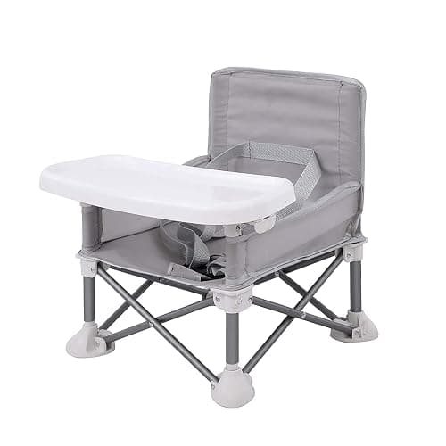 PandaEar Portable Baby Seat Travel Chair| Compact Fold with Straps for Indoor/Outdoor Use| Great for Camping, Beach, Lawn |Toddlers, Kids, Boys, Girls (Neural Seat) - Image 1