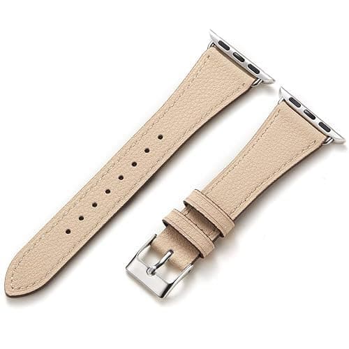 HANDODO Italian Genuine Leather Band Women for Apple Watch Series 10 9 8 7 6 5 4 3 2 1 SE SE2 Ultra 2, SGS Certified Dressy Bracelet Cute Strap for iWatch 38mm 40mm 41mm 42mm 44mm 45mm 46mm 49mm - Image 1