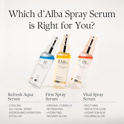 d'Alba Official White Truffle Spray Serum, 3 Solutions, Mother's Day, Gift Set (1.76 fl oz (52 ml) x 3ea), Vegan Skin Care, Glow Serum for Radiant Skin, All In One Mist, Korean Skin Care thumbnail 3
