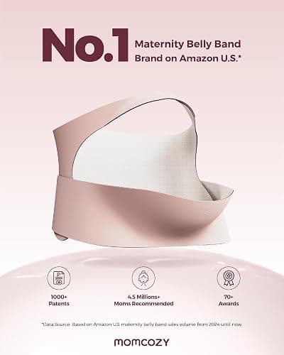 Momcozy Pregnancy Belly Band, CozySupport Ergonest Maternity Belly Band, Invisible Pregnancy Belt for Back, Abdomen, Waist thumbnail 5