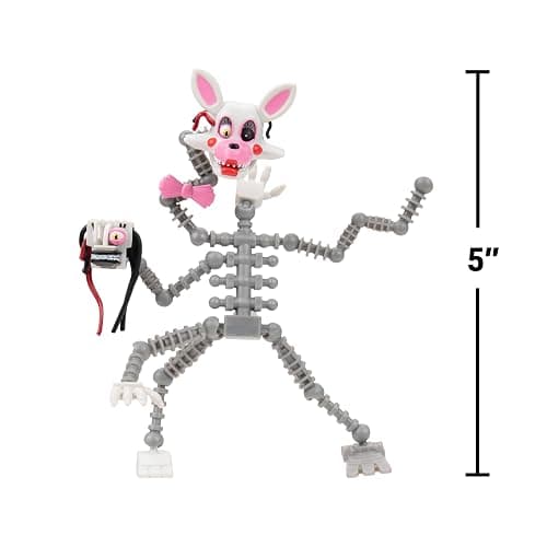 Jazwares Five Nights at Freddy’s Mangle - 5-Inch Articulated Figure with Jumpscare Feature and Glow-in-The-Dark Eyes thumbnail 2