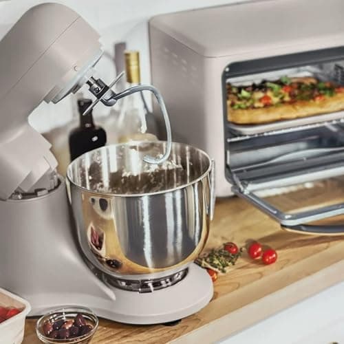 Wonderful Kitchen Stand Mixer 5.3 Qt Bowl, 12 Speeds Tilt-Head, Dough Hook Flat Beater Whisk for Baking Tasks Metal Build for Baking (Wildflower Porcini Taupe) thumbnail 8