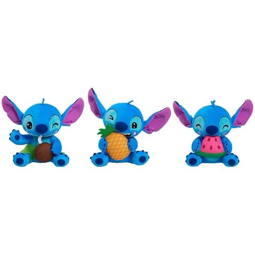 Disney Stitch Small Plush Stitch and Watermelon, Stuffed Animal, Blue, Alien, Kids Toys for Ages 2 Up by Just Play thumbnail 4
