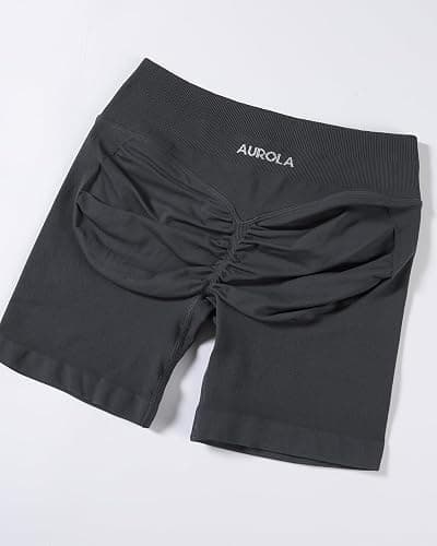 AUROLA Influence Workout Shorts for Women,2.5 3.5 4.5 5.5 6.5 No Roll Up Squat Proof Scrunch Seamless Compression Gym Short thumbnail 4