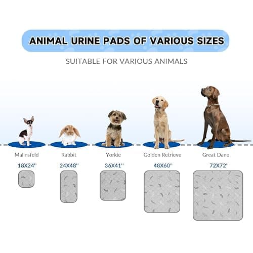 Sunheir 2 Pack Washable Guinea Pig Pee Pads, 24" x 48" Waterproof Reusable Guinea Pig Cage Liners, Absorbent Bedding Training Mat for Small Animal Guinea Pigs Rabbit Bunny Hamster (Leaves - Deep Grey) thumbnail 6