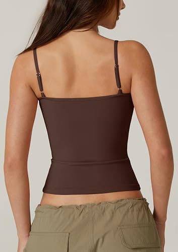 QINSEN Womens Spaghetti Strap Sweetheart Neck Sleeveless Top Slim Fit Going Out Camisole Basic Top thumbnail 2