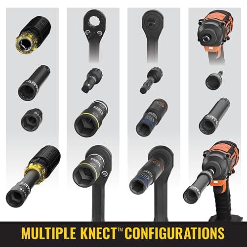 Klein Tools 32500HD KNECT Multi-Bit Screwdriver/Nut Driver, Impact Rated 11-in-1 Tool with Phillips, Slotted, Square and Torx Tips thumbnail 3