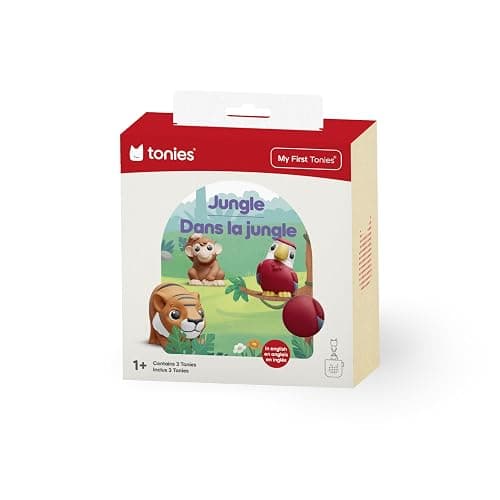 Tonies My First Jungle Set - Monkey, Parrot and Tiger Soft and Squeezable Audio Toy Figurines thumbnail 9