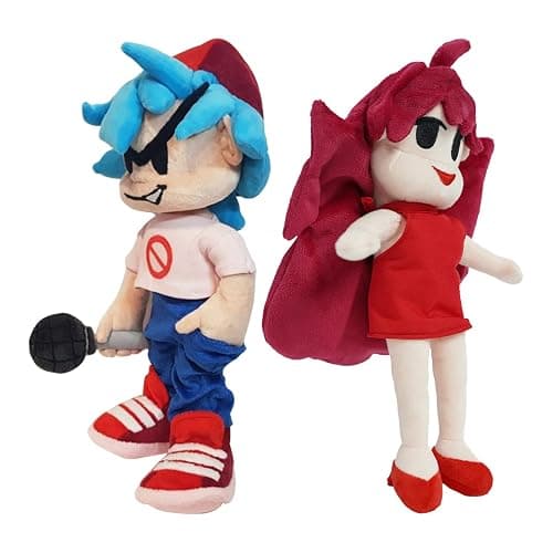 Leobbyli Friday Nigh Funki Plush 2 Pcs Merch-Cute Plush Toys for Children-9.9 Inch (Boyfriend&Girlfriend) thumbnail 3