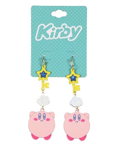Kirby Dangle Earrings Cloud Key And Character Jewelry Fashion Earrings 1 Pair thumbnail 3
