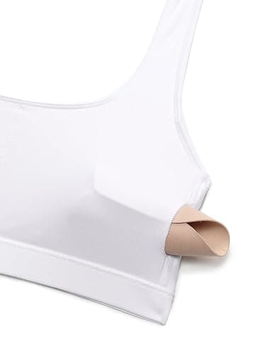 CRZ YOGA Butterluxe Halter Sports Bras for Women - Scoop Neck Padded Open Back Yoga Crop Gym Tops Low Impact thumbnail 5