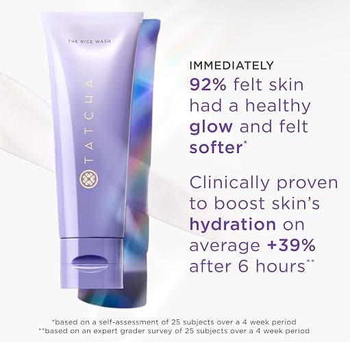 TATCHA The Rice Wash | Soft Cream Facial Cleanser Washes Away Buildup Without Stripping Skin For A Luminous Complexion 4 oz thumbnail 7